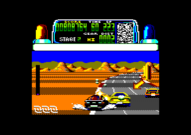 Chase H.Q. (Amstrad CPC) screenshot: Second suspect