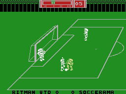 Match Day II (MSX) screenshot: Defending the goal