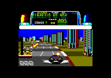 Chase H.Q. (Amstrad CPC) screenshot: Third suspect