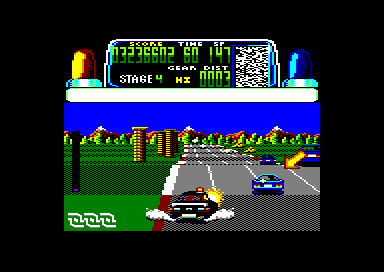 Chase H.Q. (Amstrad CPC) screenshot: Fourth suspect