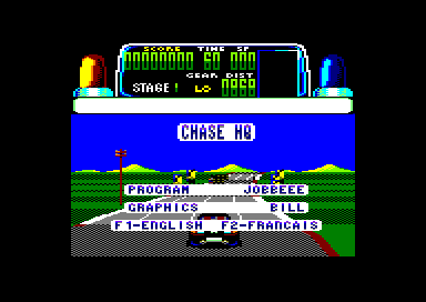 Chase H.Q. (Amstrad CPC) screenshot: Startup