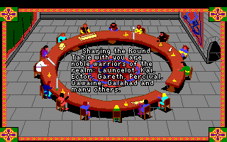 Conquests of Camelot: The Search for the Grail (Amiga) screenshot: Introduction: The Knights of the Round Table.