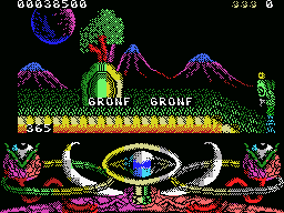 Screenshot of A.M.C. Astro Marine Corps (MSX, 1989) MobyGames