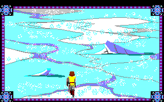 Conquests of Camelot: The Search for the Grail (Amiga) screenshot: Walking on the frozen lake