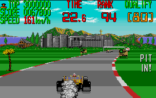 Continental Circus (Amiga) screenshot: Engine smoking.