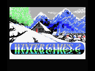 Winter Games (MSX) screenshot: Wintergames load screen