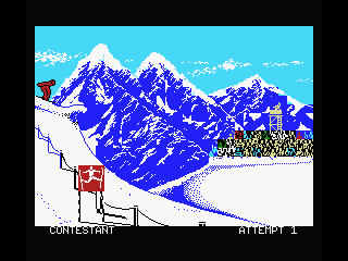 Winter Games (MSX) screenshot: Hotdog