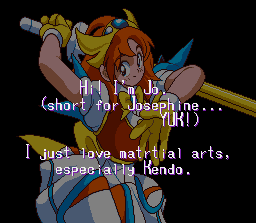 Kendo Rage (SNES) screenshot: Everything you need to know about Jo