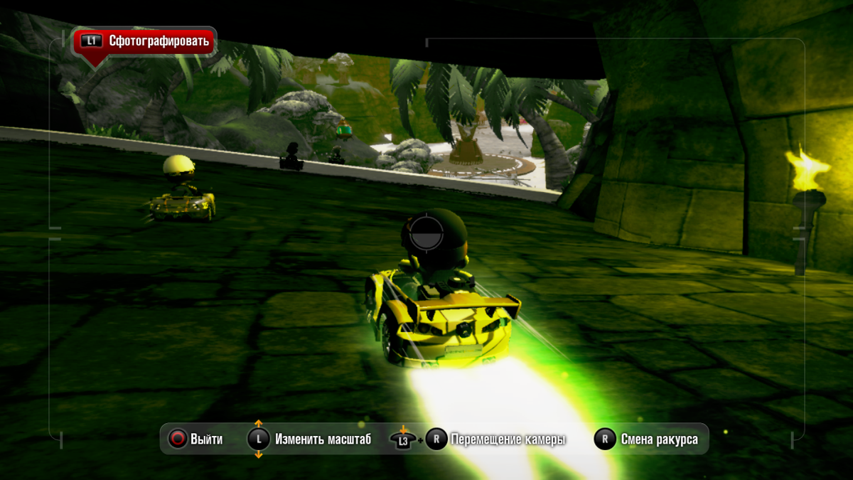ModNation Racers (PlayStation 3) screenshot: Using a super boost power-up