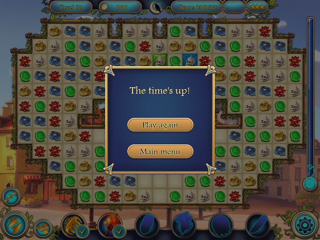 Magic Heroes: Save Our Park (iPad) screenshot: I ran out of time