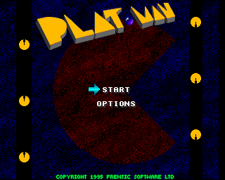 Plat Man (Amiga) screenshot: Title screen