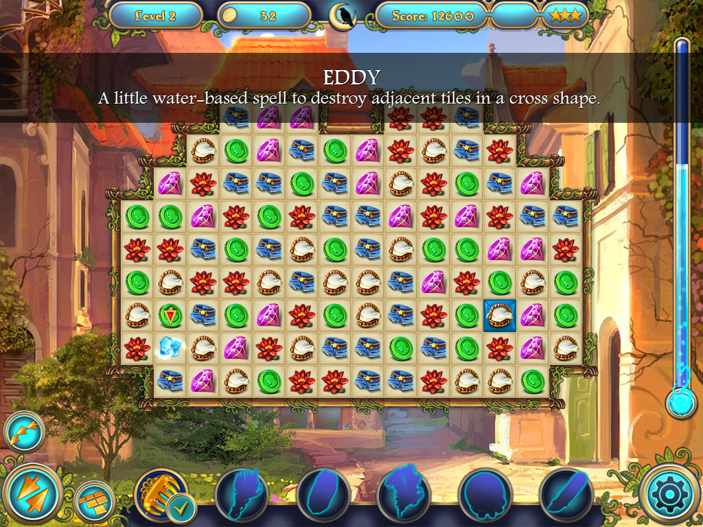 Magic Heroes: Save Our Park (iPad) screenshot: Introducing the spell called EDDY