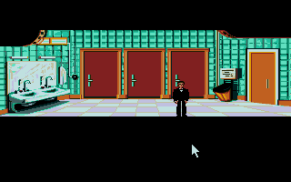 007: James Bond - The Stealth Affair (Atari ST) screenshot: The bathrooms at the airport.