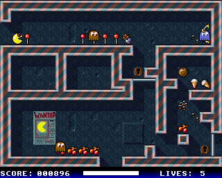 Plat Man (Amiga) screenshot: Sweeties give points