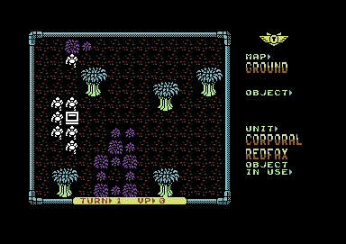 Laser Squad (Commodore 64) screenshot: Paradise Valley