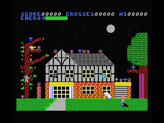Chiller (MSX) screenshot: The Hauted House