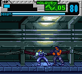 Blade (Game Boy Color) screenshot: Blade has him stunned
