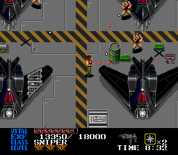 Last Alert (TurboGrafx CD) screenshot: Sabbotage the hangar.