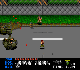 Last Alert (TurboGrafx CD) screenshot: Running away.