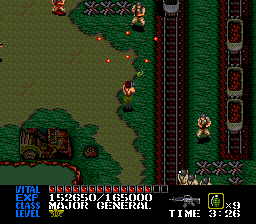 Last Alert (TurboGrafx CD) screenshot: It's the mine cart level.