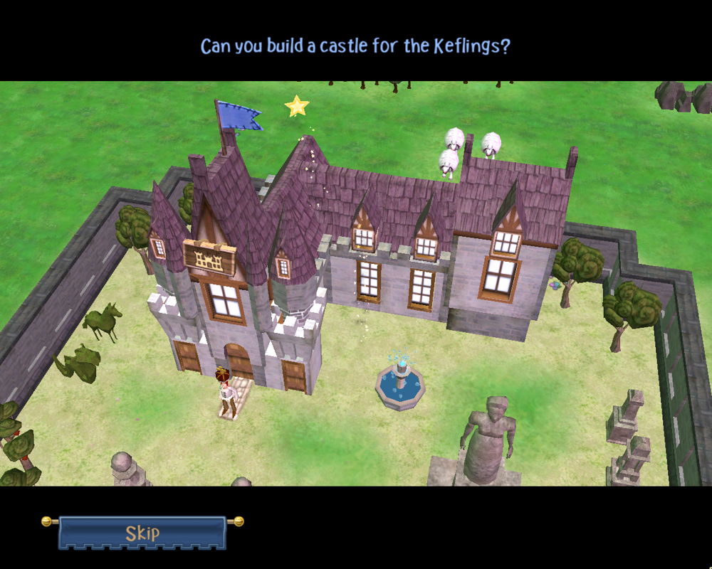 A Kingdom for Keflings (Windows) screenshot: Castle