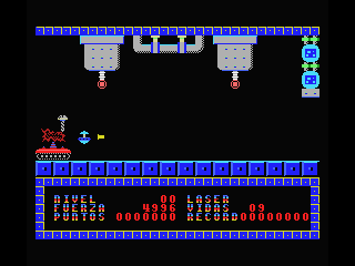 The Last Mission (MSX) screenshot: Penetration of the base (MSX1)