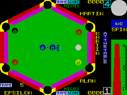 Angle Ball (ZX Spectrum) screenshot: Watch for the cannon