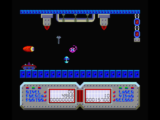 The Last Mission (MSX) screenshot: Penetration of the base (MSX2)