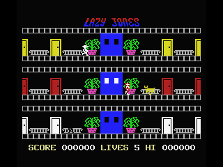 Lazy Jones (MSX) screenshot: Level 1