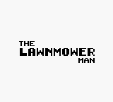 The Lawnmower Man (Game Boy) screenshot: Title screen.