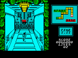 Contra (ZX Spectrum) screenshot: Lets get the hell out of here.