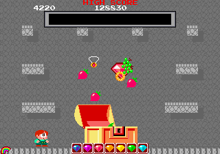 Rainbow Islands Extra (Arcade) screenshot: More riches than you can imagine