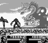 Shaq Fu (Game Boy) screenshot: Monster seems to be from China, the plateau of Leng perhaps?