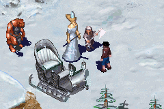 The Chronicles of Narnia: The Lion, the Witch and the Wardrobe (Game Boy Advance) screenshot: The Witch