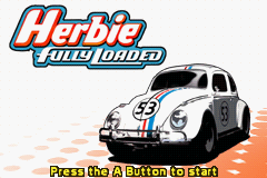Disney's Herbie: Fully Loaded (Game Boy Advance) screenshot: Title screen