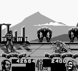 Shaq Fu (Game Boy) screenshot: The necromancer uses his shield