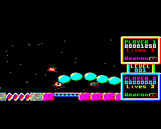 Zenon (BBC Micro) screenshot: My second snake encounter doesn't end well