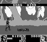 Shaq Fu (Game Boy) screenshot: ... brings defeat.