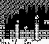 The Legend of Zelda: Link's Awakening (Game Boy) screenshot: A small Jump'N Run passage