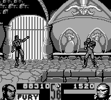 Shaq Fu (Game Boy) screenshot: Shaq give a taunt.