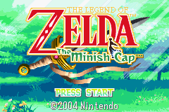 The Legend of Zelda: The Minish Cap (Game Boy Advance) screenshot: Title screen