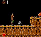 Chuck Rock (Game Gear) screenshot: It is always night in the Sega version