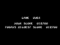 Chuck Rock (SEGA Master System) screenshot: Game over!