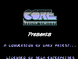 Chuck Rock (SEGA Master System) screenshot: Splash screen