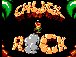 Chuck Rock (SEGA Master System) screenshot: Title screen