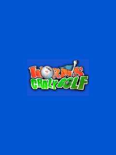Worms Crazy Golf (J2ME) screenshot: Title screen