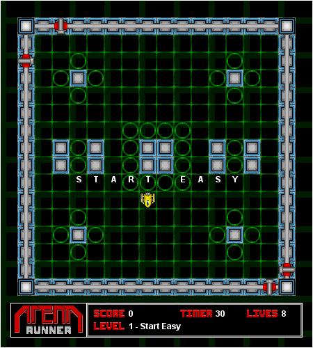 Arena Runner (Windows) screenshot: Level 1
