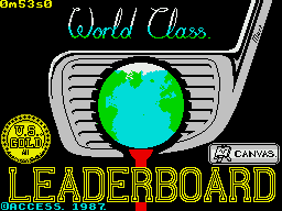 World Class Leader Board (ZX Spectrum) screenshot: Loading screen