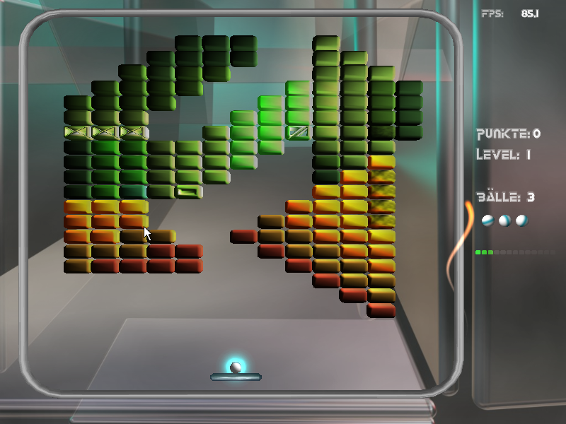 Arkanoid 4000 (Windows) screenshot: World 1 - Level 1