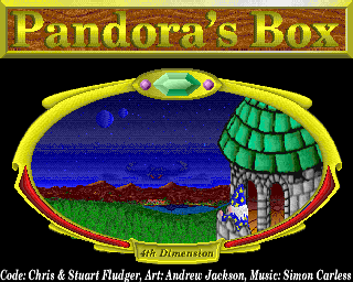 Pandora's Box (Acorn 32-bit) screenshot: Title screen